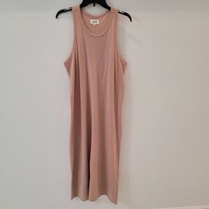 MATE The Label  Organic Cotton Racerback Tank Midi Dress Size M